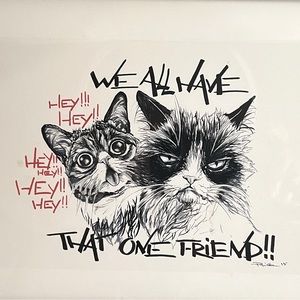 "We all have that one friend” drawing